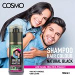 COSMO shampoo Hair color black
